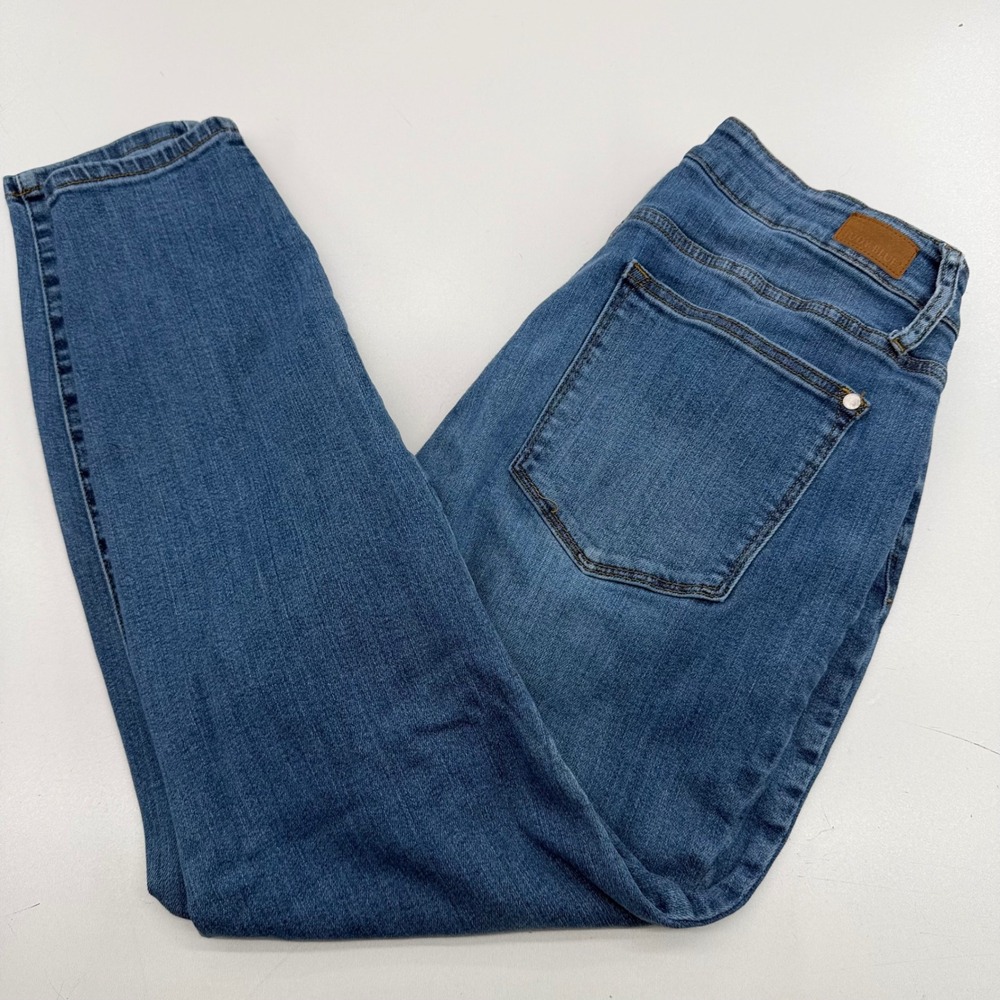 Judy Blue Skinny Fit Jeans Womens 14W Medium Wash Button Fly High Rise Denim